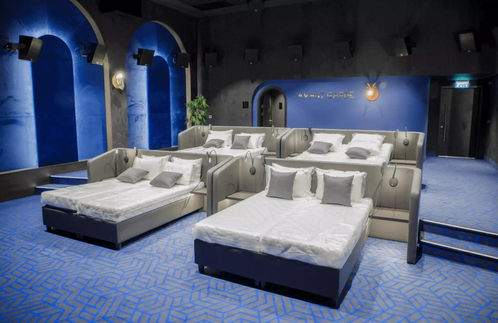 Cinema with beds in Riyadh