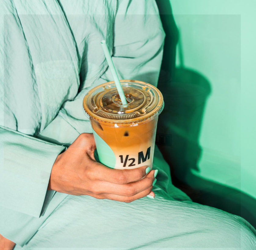 half million coffee shop in Riyadh القهوة المثلجة في السعودية
