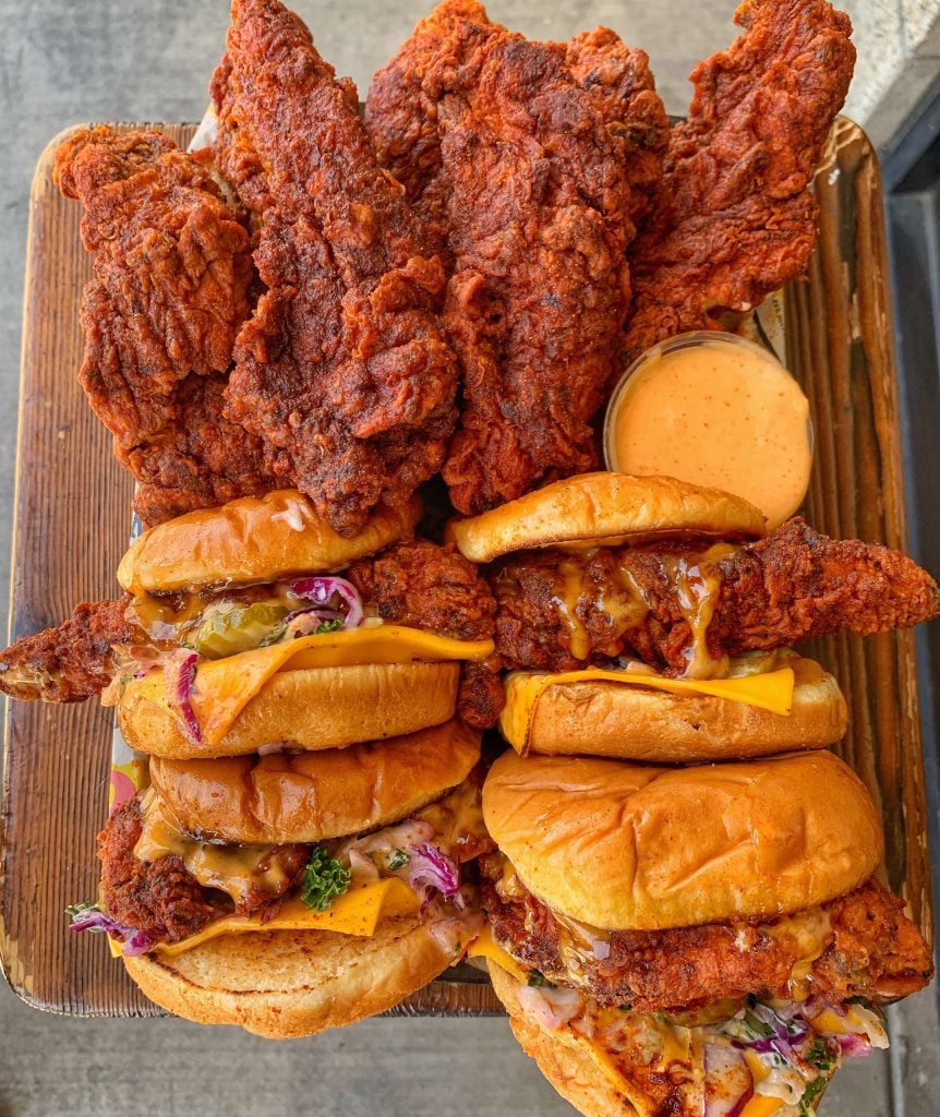 Dave’s Hot chicken restaurant in Riyadh ديفز هوت تشيكن 